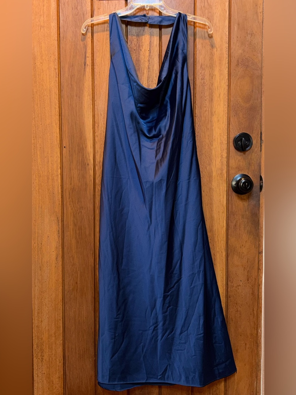 Banana Republic Navy Blue Cowl Neck Maxi Dress